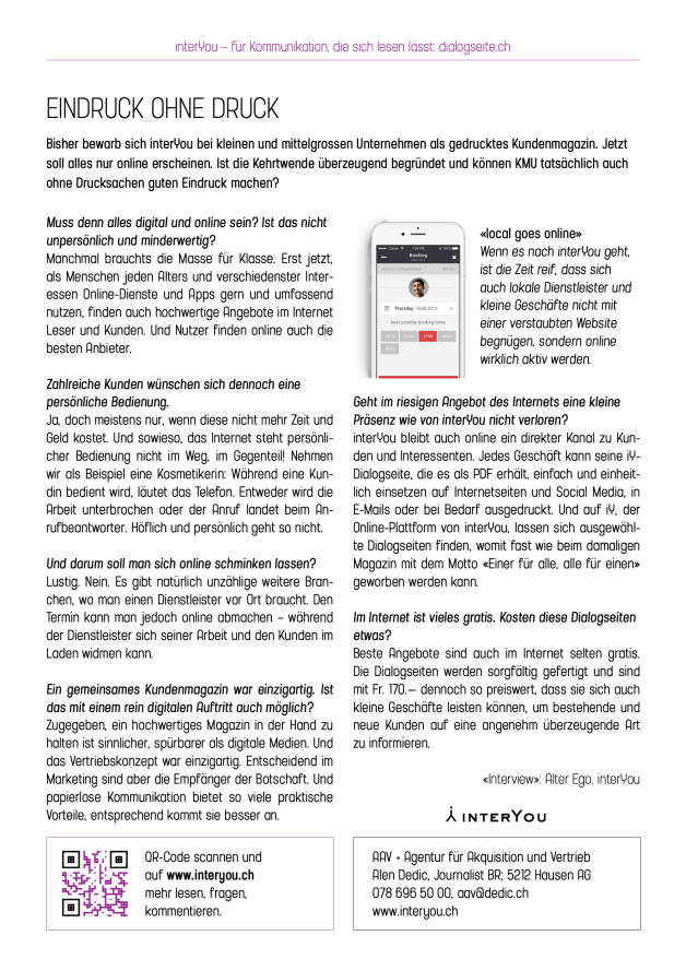 iY-Dialogseite Muster